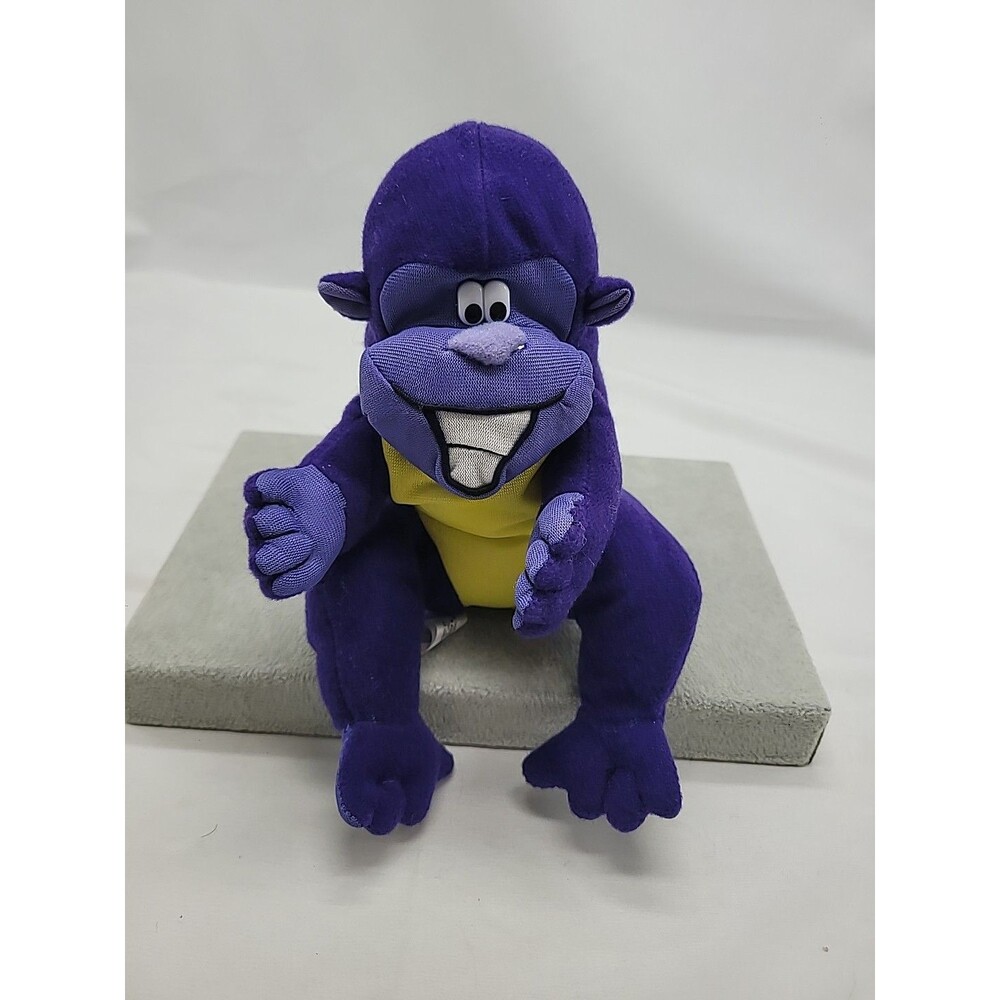 Zyrtec Purple Gorilla Plush Beanbag Toy Advertising Promo Pharmac Monkey 6" 1998